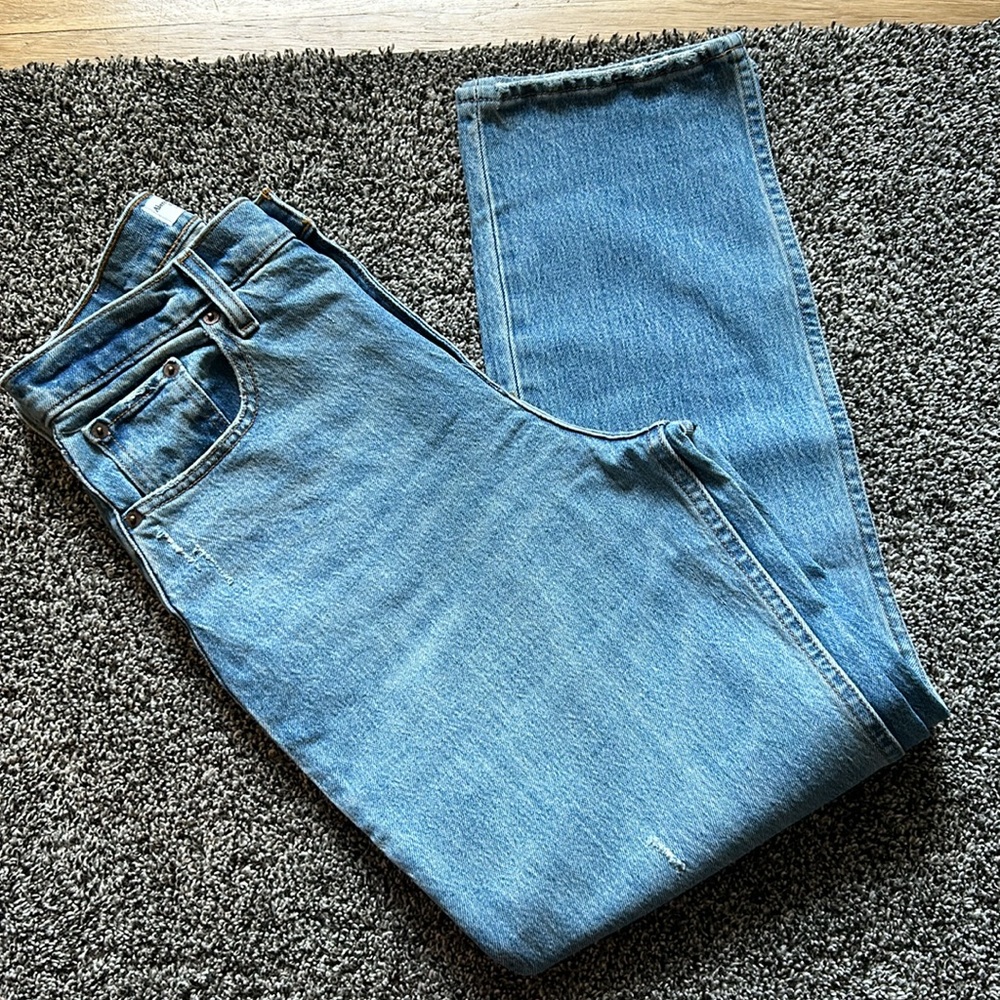 NWT Abercrombie 90s straight ultra high rise curve love 28/6s Jean